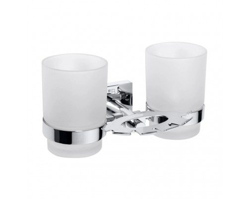 Стакан для щеток Bemeta Beta 132110042 двойной, хром