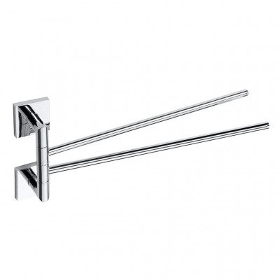 Полотенцедержатель Bemeta Beta 132204102 двойной поворотный, хром