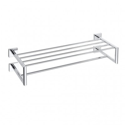 Полка для полотенец Bemeta Beta 132205102 с полотенцедержателем, хром