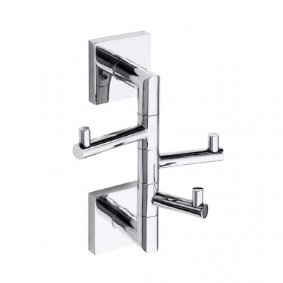 Крючок Bemeta Beta 132206072 тройной поворотный, хром