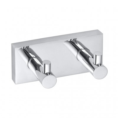 Планка с 2-мя крючками Bemeta Beta 132405202 хром