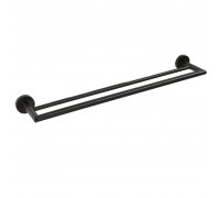 Полотенцедержатель Bemeta Dark 104204050 двойной, черный/матовый