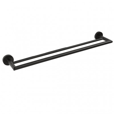 Полотенцедержатель Bemeta Dark 104204050 двойной, черный/матовый