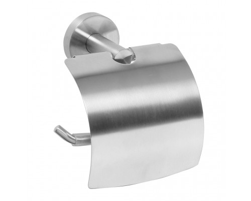 Бумагодержатель Bemeta Neo 104112015 с крышкой, сталь шлифованная