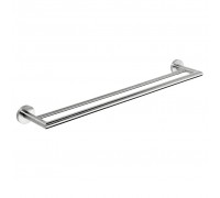 Полотенцедержатель Bemeta Neo 104204055 двойной, сталь шлифованная