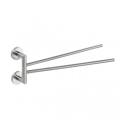 Полотенцедержатель Bemeta Neo 104204105 двойной поворотный, сталь шлифованная