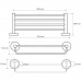 Полка для полотенец Bemeta Omega 104105072 хром