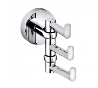 Крючок Bemeta Omega 104106072 тройной поворотный, хром