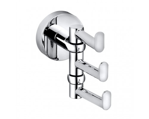 Крючок Bemeta Omega 104106072 тройной поворотный, хром