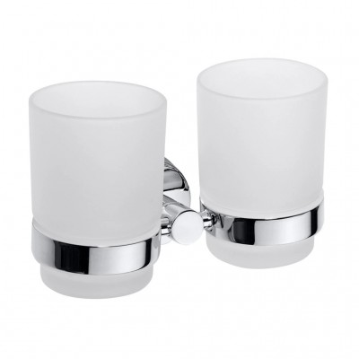 Стакан для щеток Bemeta Omega 104110022 двойной, хром