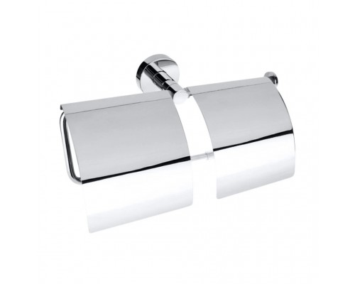 Бумагодержатель Bemeta Omega 104112092 двойной с крышкой, хром