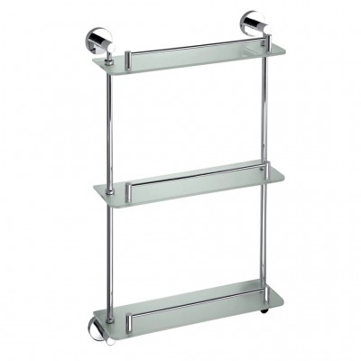 Полка Bemeta Omega 104202132 стеклянная тройная, хром