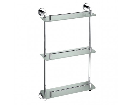 Полка Bemeta Omega 104202132 стеклянная тройная, хром