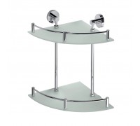 Полка Bemeta Omega 104202142 двойная угловая, хром