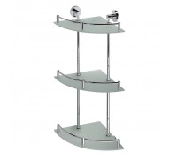 Полка Bemeta Omega 104202152 тройная угловая, хром