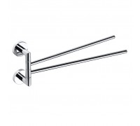 Полотенцедержатель Bemeta Omega 104204102 двойной поворотный, хром