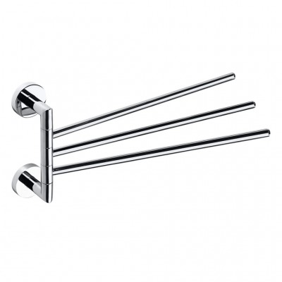 Полотенцедержатель Bemeta Omega 104204112 тройной поворотный, хром