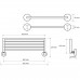 Полка для полотенец Bemeta Omega 104205152 хром