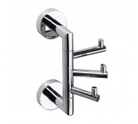 Крючок Bemeta Omega 104206072 тройной поворотный, хром