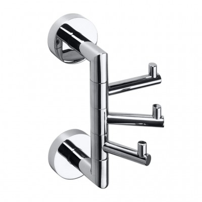 Крючок Bemeta Omega 104206072 тройной поворотный, хром