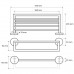 Полка для полотенец Bemeta Omega 104219072 хром