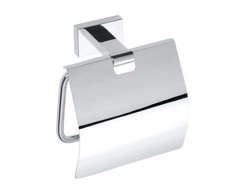 Бумагодержатель Bemeta Plaza 118112012 с крышкой, хром