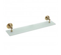 Полка Bemeta Retro 144102247 стеклянная, бронза