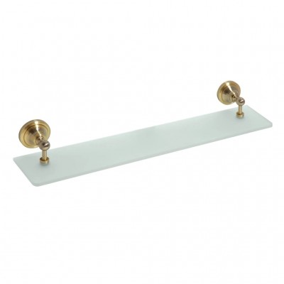 Полка Bemeta Retro 144102247 стеклянная, бронза