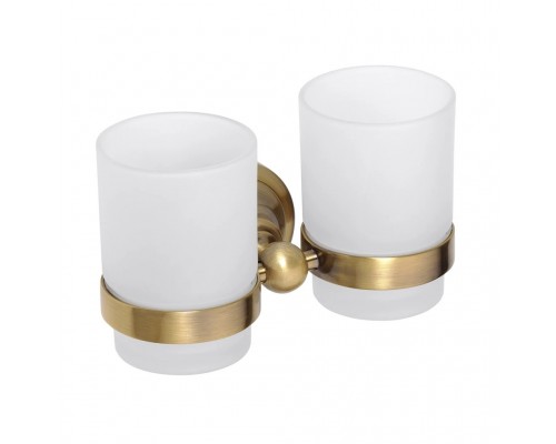 Стакан для щеток Bemeta Retro 144110027 двойной, бронза