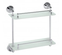 Полка Bemeta Retro 144301122 двойная, хром