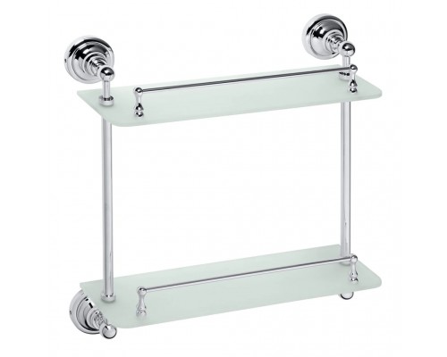 Полка Bemeta Retro 144301122 двойная, хром