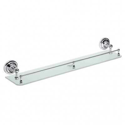 Полка Bemeta Retro 144302262 стеклянная, хром