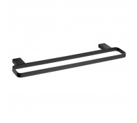 Полотенцедержатель Bemeta Nero 135004080 двойной, черный/матовый