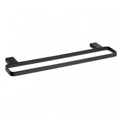 Полотенцедержатель Bemeta Nero 135004080 двойной, черный/матовый