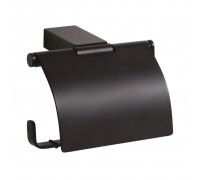 Бумагодержатель Bemeta Nero 135012010 с крышкой, черный/матовый