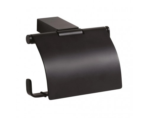 Бумагодержатель Bemeta Nero 135012010 с крышкой, черный/матовый