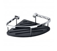 Полка Bemeta Cytro 146208386 угловая, хром/черный