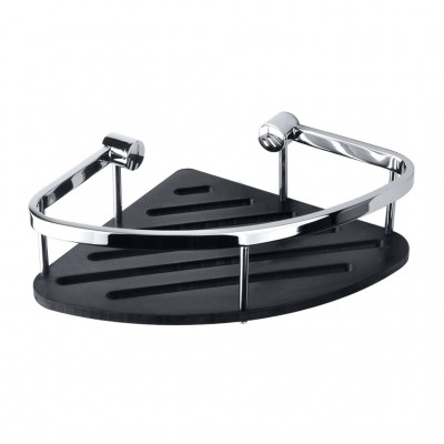 Полка Bemeta Cytro 146208386 угловая, хром/черный