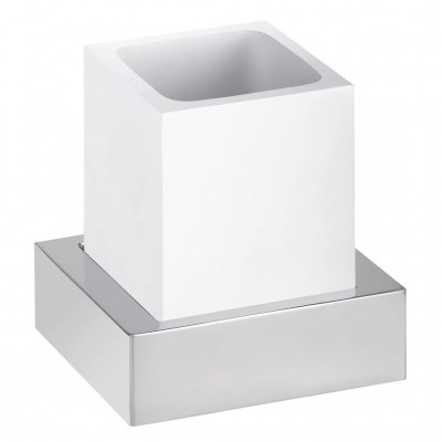 Стакан для щеток Bemeta Gamma 145511012 белый/хром