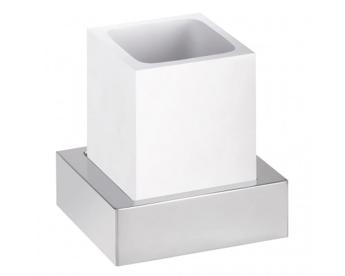 Стакан для щеток Bemeta Gamma 145511012 белый/хром