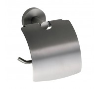 Бумагодержатель Bemeta Graphit 156112012 с крышкой, антрацит/матовый