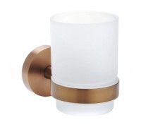 Стакан для щеток Bemeta Amber 155110012 медное золото матовoe