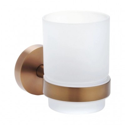 Стакан для щеток Bemeta Amber 155110012 медное золото матовoe