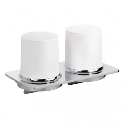 Дозатор для жидкого мыла Bemeta Organic 157109271 двойной, хром