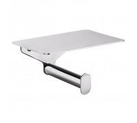 Бумагодержатель Bemeta Organic 157112151 с полкой, хром