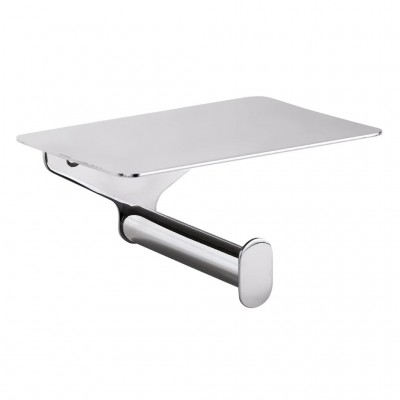 Бумагодержатель Bemeta Organic 157112151 с полкой, хром