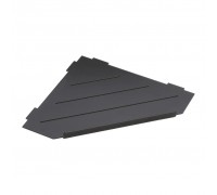 Полка Bemeta Cytro 101302450 угловая, черный/матовый