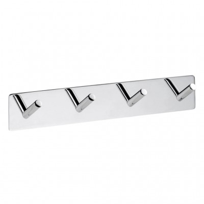 Планка с 4-мя крючками Bemeta Easy 163106291 сталь полированная