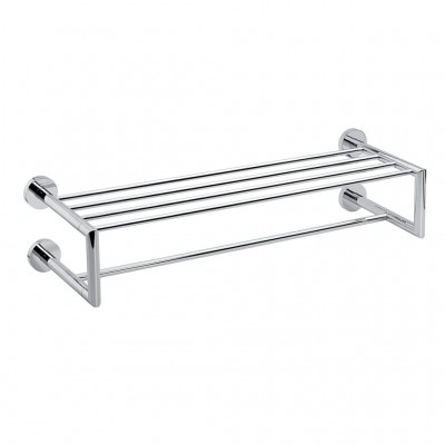 Полка для полотенец Bemeta Omega 104205102 двойная, хром
