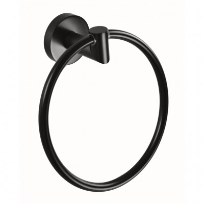 Полотенцедержатель Bemeta Dark 104204060 кольцо, черный/матовый